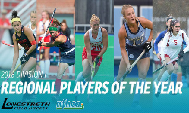 Five athletes selected as Longstreth/NFHCA Division I Regional Players of the Year